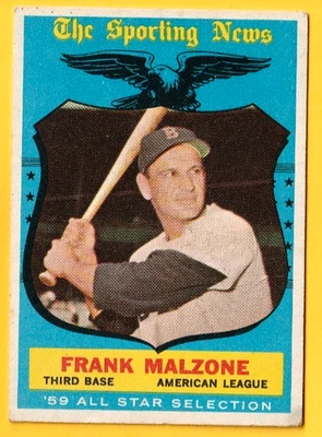 Topps Frank Malzone 1959 A/S High #558 Ex+ Red Sox Foto 1 de 2