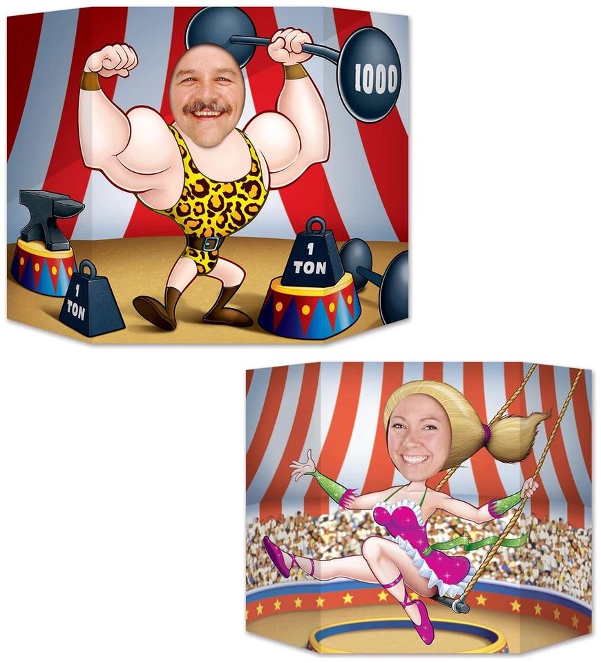 Foto de pareja de circo utilería de tamaño 3' 1" x 25" para Halloween - Beistle Foto 1 de 1