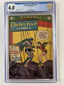 DETECTIVE COMICS #182 DC COMICS GOLDEN AGE 1952 CGC 4.0 GRADED! PUPPET COVER - Picture 1 of 2