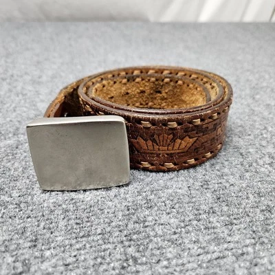 Американский орел коричневый кожаный ремень размер 34 вестерн бохо инди неряшливый ковбой - Изображение 1 из 4