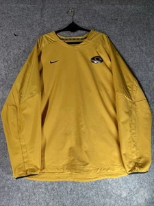 Nike Mizzou Missouri Tigers Pullover Mens XXL Yellow Windbreaker - Picture 1 of 8