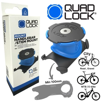 QUAD LOCK Bike Mount Fahrrad Vorbau / Lenker Handy halter Rennrad Gravel - Bild 1 von 4
