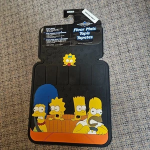 NWT Vtg Simpsons Floor Mats Front Seat 2002 Angry Homer Full Family - Picture 1 of 4