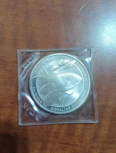 2016 GUY HARVEY ORCA GIBRALTAR QUICK STEP 1 OZ .999 FINE SILVER ROUND - Picture 1 of 2