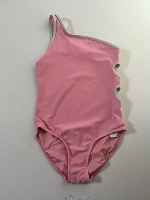 Traje de baño de una pieza rosa mediano 8 Old Navy para niñas Foto 1 de 3