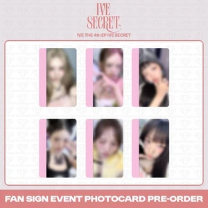 [PreSale] IVE 4th EP Album IVE SECRET Withmuu 2nd Fan Sign Event Photocard KPOP - Picture 1 of 10