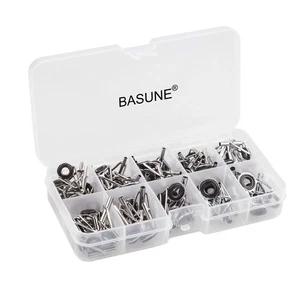 BASUNE Spinning Rod Guides Tip Ceramic Guide with Eyelets, Fishing Rod Guide ... - Picture 1 of 7