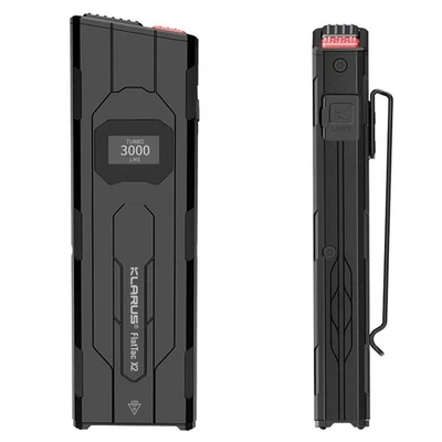 Klarus FlatTac X2 - Linterna LED plana con pantalla OLED USB-C de 3000 lúmenes - Imagen 1 de 4