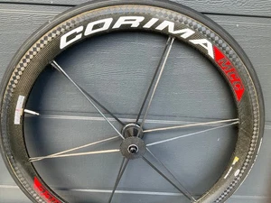 Like new (near NOS) CORIMA Aero MCC front full Carbon wheel tubular super rare - Bild 1 von 23