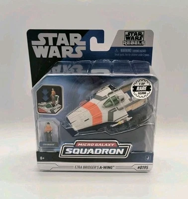 Star Wars Micro Galaxy Squadron EZRA BRIDGER'S A-WING Chase Raro 1 de 10.000 Nuevo Foto 1 de 4