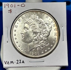 1901-O Morgan Dollar - BU - VAM-22A - Deeply Lustrous - Lt. Toning - Bild 1 von 14