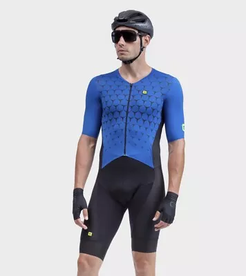 Ale Cycling S/S Skinsuits R-EV1 HIVE Men|Blue -Size L|BRAND NEW - Image 1 of 4