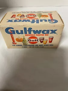 VTG 2 Boxes Gulfwax Household Paraffin Wax 16 oz For Canning Candlemaking - Picture 1 of 7