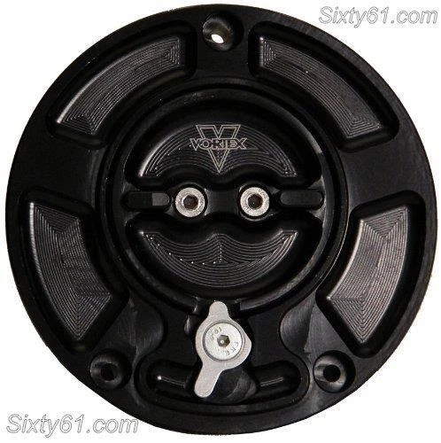 Tapa Gas Suzuki GSXR 600 750 Vortex 2004-2023 2024 2025 Negro V-3 Combustible Sin Llave Foto 1 de 1