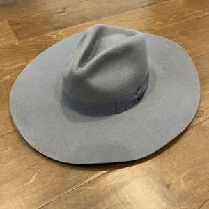 Anthropologie Wyeth Adrian Rancherhut anthrazit schiefergrau breite Krempe brandneu - Bild 1 von 8