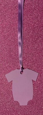 30-100 Body Camisa Forma Baby Shower Favor Etiquetas Cinta Incluida 2.5" H Foto 1 de 2