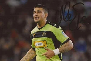 YEOVIL: MAX EHMER SIGNED 6x4 ACTION PHOTO+COA - Picture 1 of 1