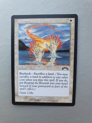 Reaping the Rewards , MTG Exodus (1998), Common White Instant NM - Image 1 of 2