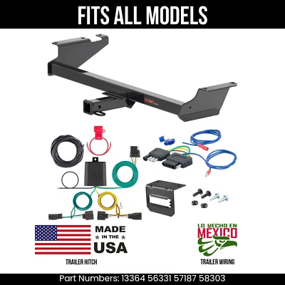 Enganche de remolque para Chrysler Town & Country 11-16 + cableado de 5 pines apto para todos los modelos Curt Foto 1 de 4