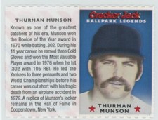 2005 Cracker Jack Ball Park Legends Mini - Thurman Munson #THMU - NY Yankees HTF