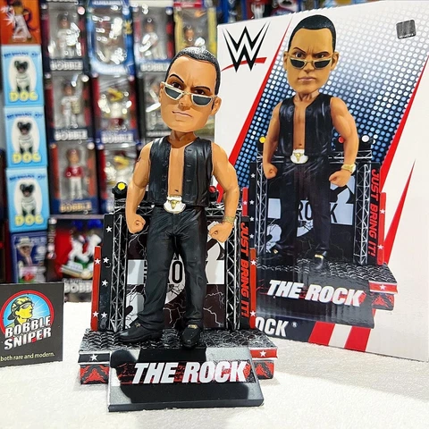 DWAYNE JOHNSON "The Rock" WrestleMania WWF WWE Wrestling Legend Bobblehead Cover
