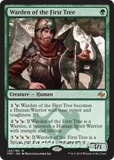 MTG - WARDEN OF THE FIRST TREE - Fate Reforged (M) - Image 1 of 1
