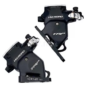 TRP C711 HY/RD Flat Mount Front+Rear 160mm Calipers Hydraulic Bike Disc Brake - Picture 1 of 8