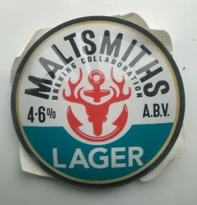 Maltsmiths 3D Fish Eye Beer Lens Bar Pump Badge - Home Bar Cave Plaque Font Wall - Picture 1 of 2