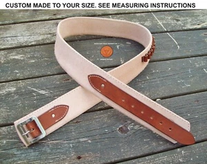 !!SALE!! Reddog Leather DUKE BELT CUSTOM MADE TO YOUR SIZE, John Wayne, Cowboy - Picture 1 of 5