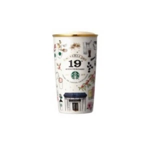 Starbucks Korea 19th Anniversary 12 OZ 355ML DOUBLE CERAMIC MUG - Bild 1 von 3