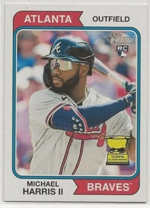 2023 Topps Heritage MICHAEL HARRIS II RC IMAGE VARIATION SP #30 Atlanta Braves - Picture 1 of 2
