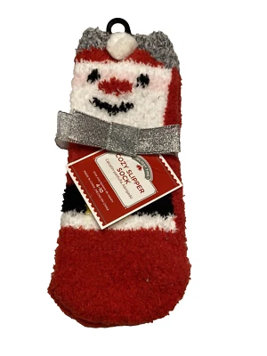 Meias chinelo de tornozelo femininas Holiday Time tamanho 4-10 Papai Noel - Imagem 1 de 4