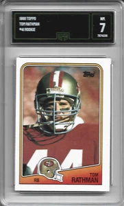 1988 Topps Tom Rathman #41 RC GMA grade 7 - Picture 1 of 2
