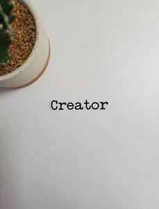 Creator Text Sticker | Glossy Vinyl - Picture 1 of 2