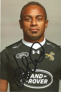 WASPS RUGBY UNION: GABIRIELE LOVOBALAVU SIGNED 6x4 PORTRAIT PHOTO + COA - Bild 1 von 1