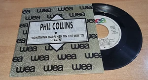 PHIL COLLINS Something happened on the way to heaven 7" SPAIN PROMO SINGLE VINYL - Picture 1 of 3