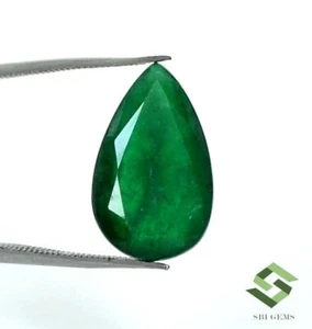 15.75x9.75 mm Certified Natural Emerald Pear Cut 5.24 CTS Untreated Loose Gems - Picture 1 of 9