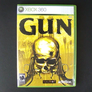 Gun Microsoft Xbox 360 Video Game 2005 Wester Themed RPG Shooter 00s - Picture 1 of 3