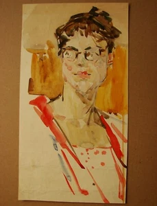 Ukrainian Soviet USSR Painting realism fauvism cubism female portrait women - Picture 1 of 3
