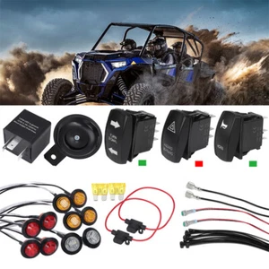 Rocker Switch Universal Turn Signal Street Legal Led Reverse Kit for SXS UTV ATV - Picture 1 of 10