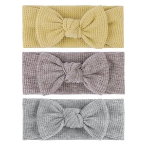 Handmade Hairbands with Bows 6'' Baby Girls Headbands Soft Hair Accessories - Picture 1 of 7