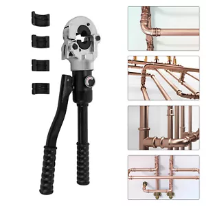 360° Rotatable Hydraulic Crimping Pliers Manual Copper Pipe Crimping Pliers Set - Picture 1 of 15