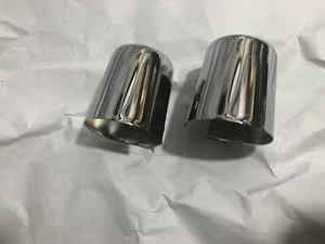 Cubiertas de choque de pernos cromadas grandes gemelas 1970-84 sportster 1965-74 orificio de montaje de 3/8 - Imagen 1 de 1
