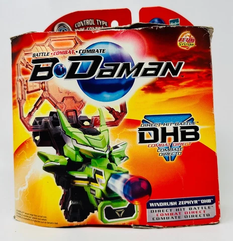 Battle B-Daman Windrush Zephyr DHB Direct Hit Battle NEW Open Box Hasbro 2005 Cover