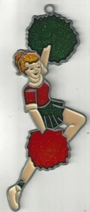 Cheerleader Suncatcher or Ornament w/Suction cup (New Old Stock) - Picture 1 of 1