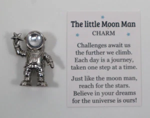 E2 La piccola luna uomo Charm Ganz ER73611 figurina tascabile raggiungere le stelle - Foto 1 di 8