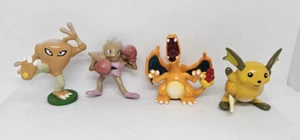 TOMY Nintendo Pokemon Figures Lot Of Four Hitmonchan Hitmonlee Charizard Raichu - Picture 1 of 4