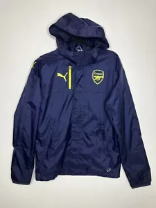 Arsenal Puma Giacca antivento Felpa con cappuccio blu piccola 14-16 anni - Foto 1 di 8