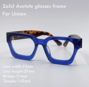 2025 New Glasses Women Blue eyeglasses tortoise legs men acetate glasses frame - Picture 1 of 8