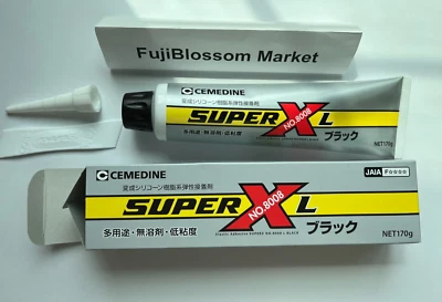 Cemedine Black Super X NO. 8008 XL Adhesive 170g Black 135ml AX-125 NEW - Image 1 of 4